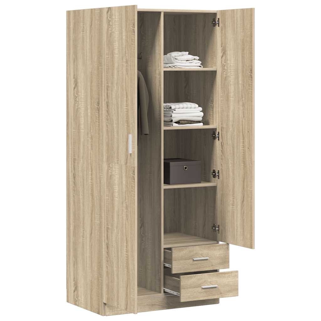 Garde-robe Chêne sonoma 80x52x180 cm Aggloméré - XIOS