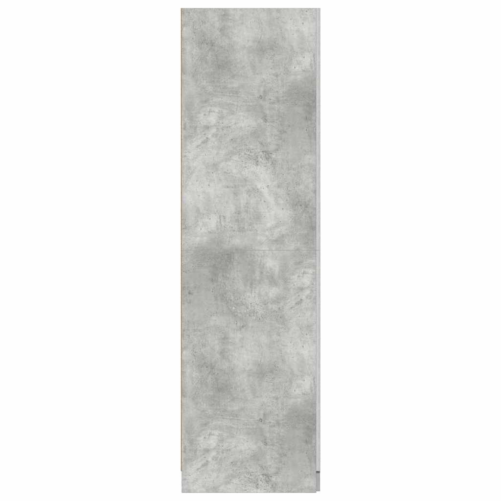 Garde-robe Gris béton 80x52x180 cm Aggloméré