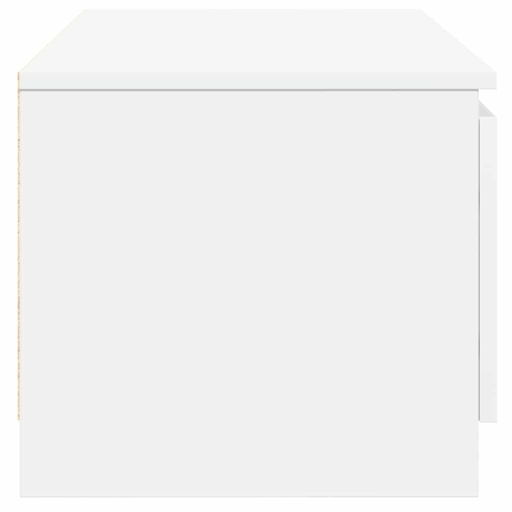 Meuble TV Blanc 140x40x35,5 cm Bois d'ingénierie - XIOS