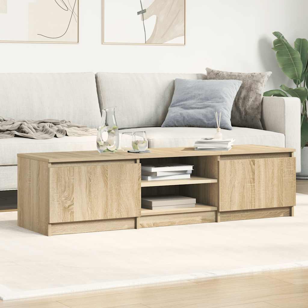 Meuble TV Chêne sonoma 140x40x35,5 cm Bois d'ingénierie - XIOS