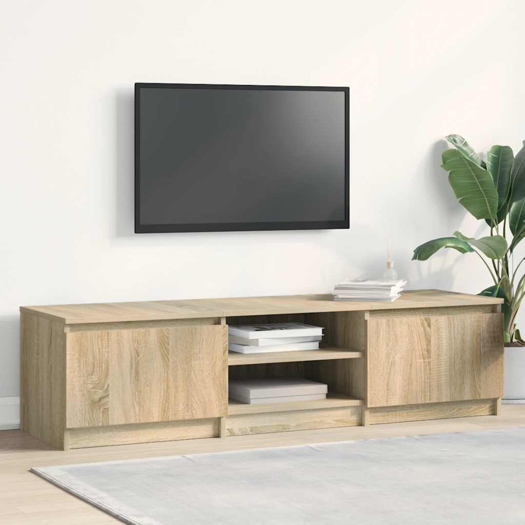 Meuble TV Chêne sonoma 140x40x35,5 cm Bois d'ingénierie - XIOS