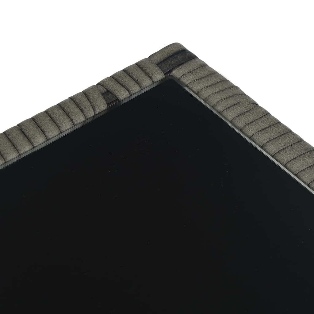 Ensemble de bistro 3 pcs avec coussins Résine tressée Gris - XIOS