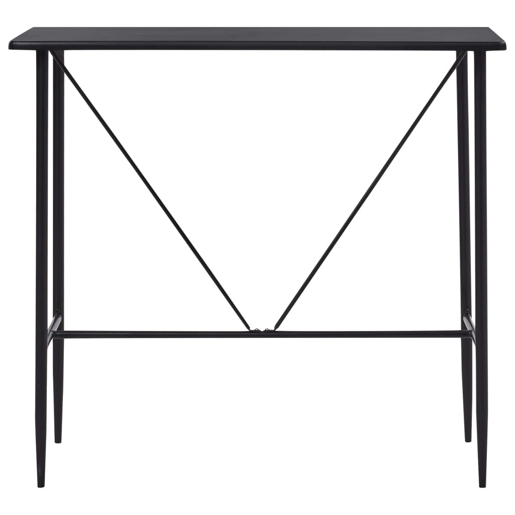 Table de bar Noir 120x60x110 cm MDF - XIOS