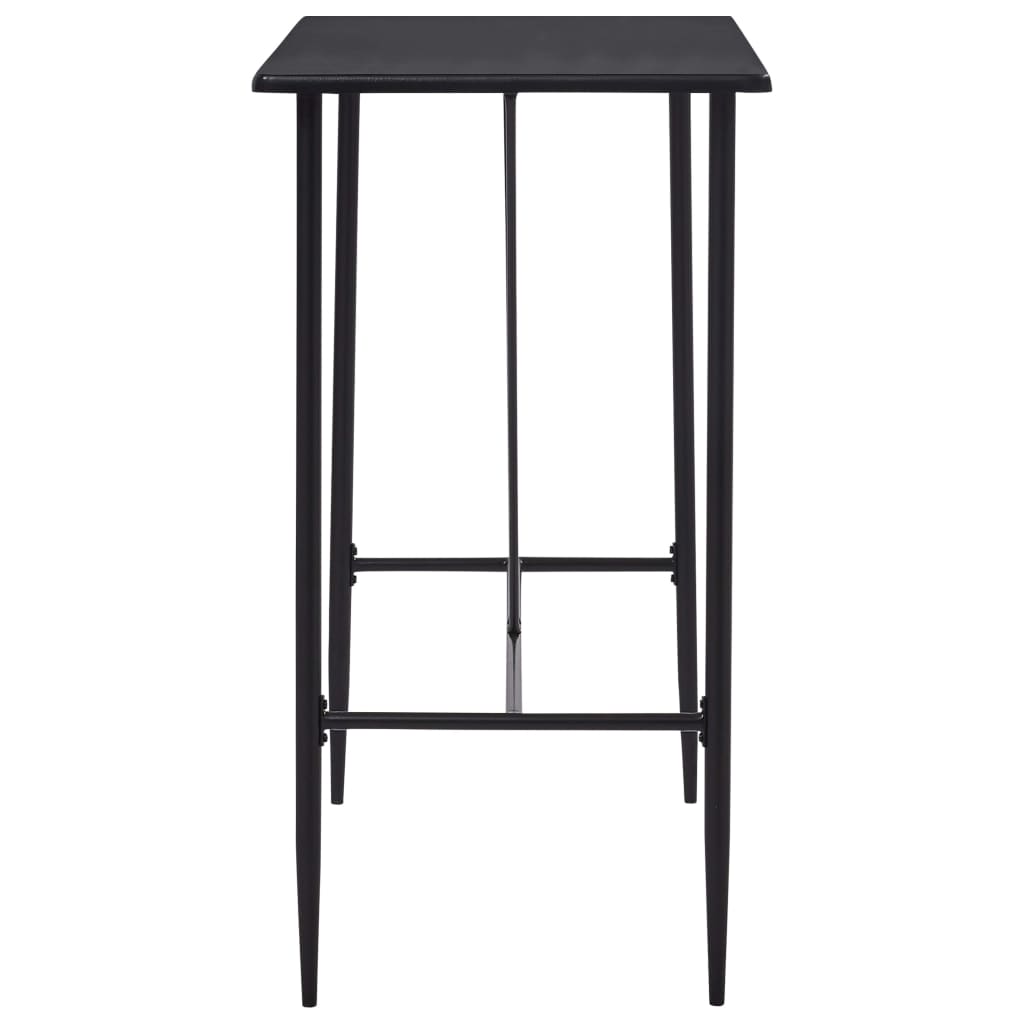 Table de bar Noir 120x60x110 cm MDF - XIOS