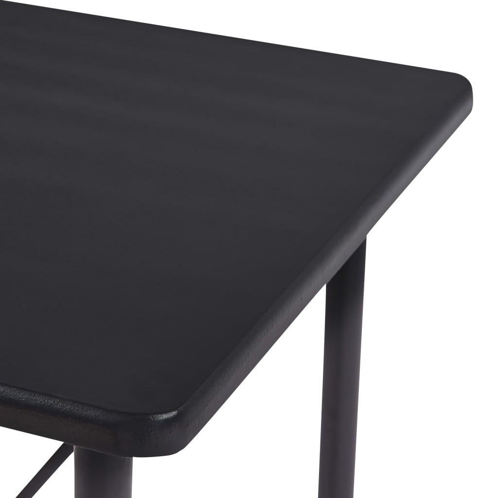 Table de bar Noir 120x60x110 cm MDF - XIOS