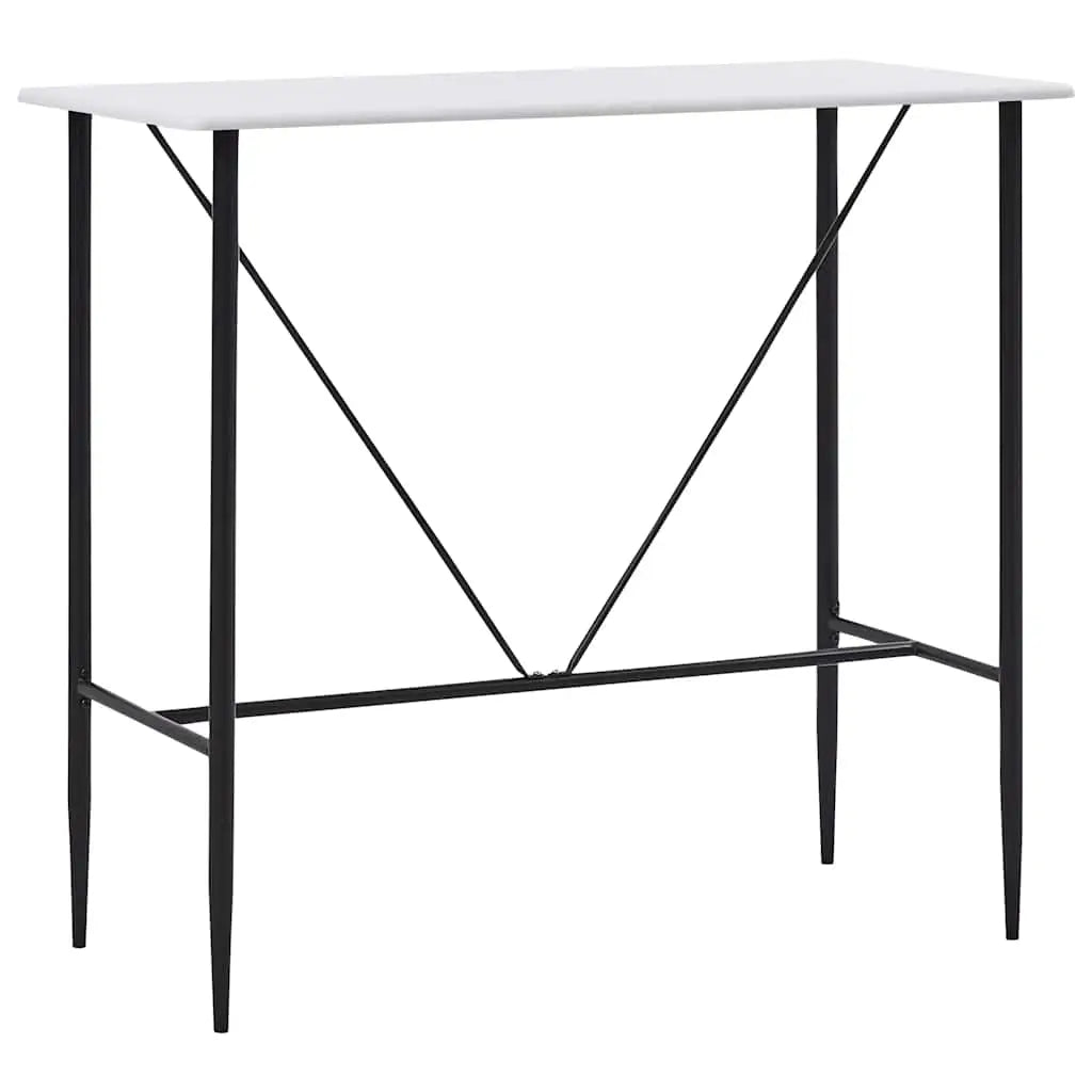 Table de bar Blanc 120x60x110 cm MDF - XIOS