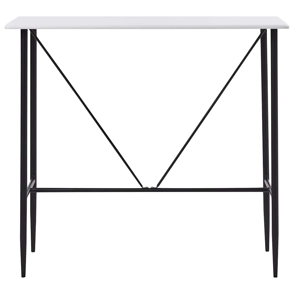 Table de bar Blanc 120x60x110 cm MDF