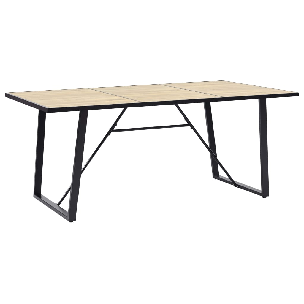 Table de salle à manger Chêne 200x100x75 cm MDF