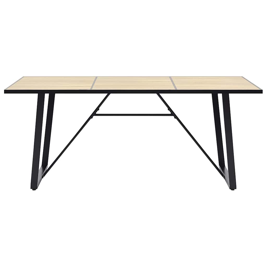 Table de salle à manger Chêne 200x100x75 cm MDF