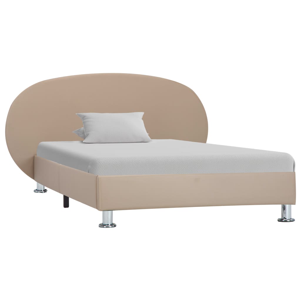 Cadre de lit sans matelas cappuccino similicuir 100x200 cm - XIOS