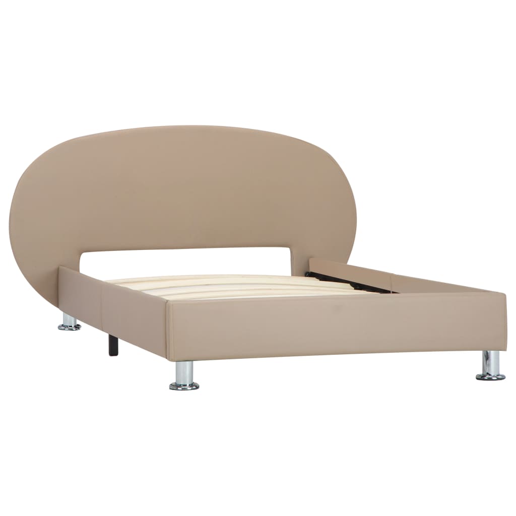 Cadre de lit sans matelas cappuccino similicuir 100x200 cm - XIOS