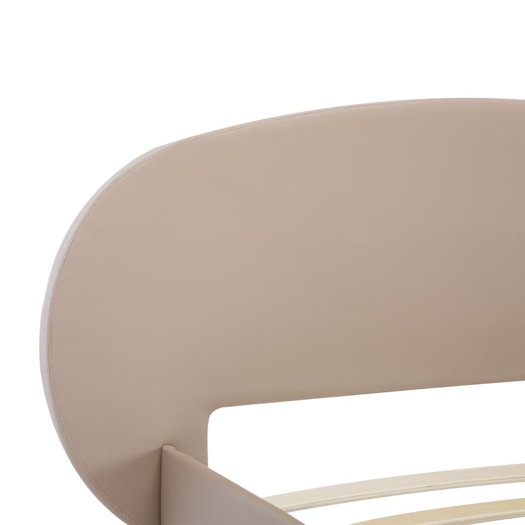 Cadre de lit sans matelas cappuccino similicuir 100x200 cm - XIOS