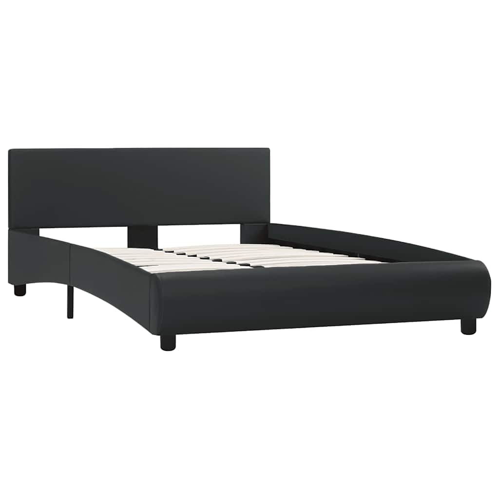 Cadre de lit avec LED sans matelas noir 120x200 cm - XIOS