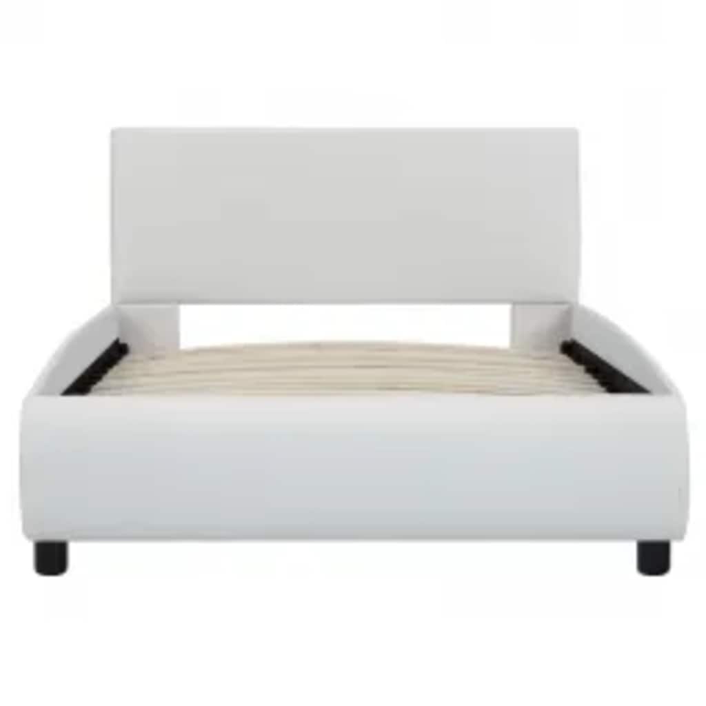 Cadre de lit avec LED sans matelas blanc 100x200 cm - XIOS