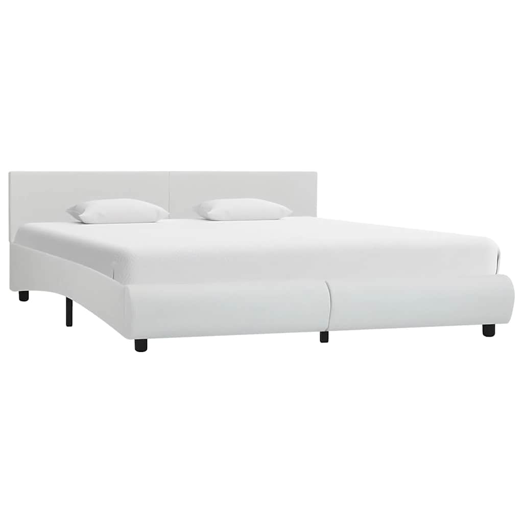 Cadre de lit avec LED sans matelas blanc 180x200 cm - XIOS