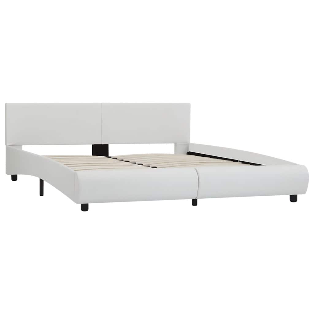 Cadre de lit avec LED sans matelas blanc 180x200 cm - XIOS
