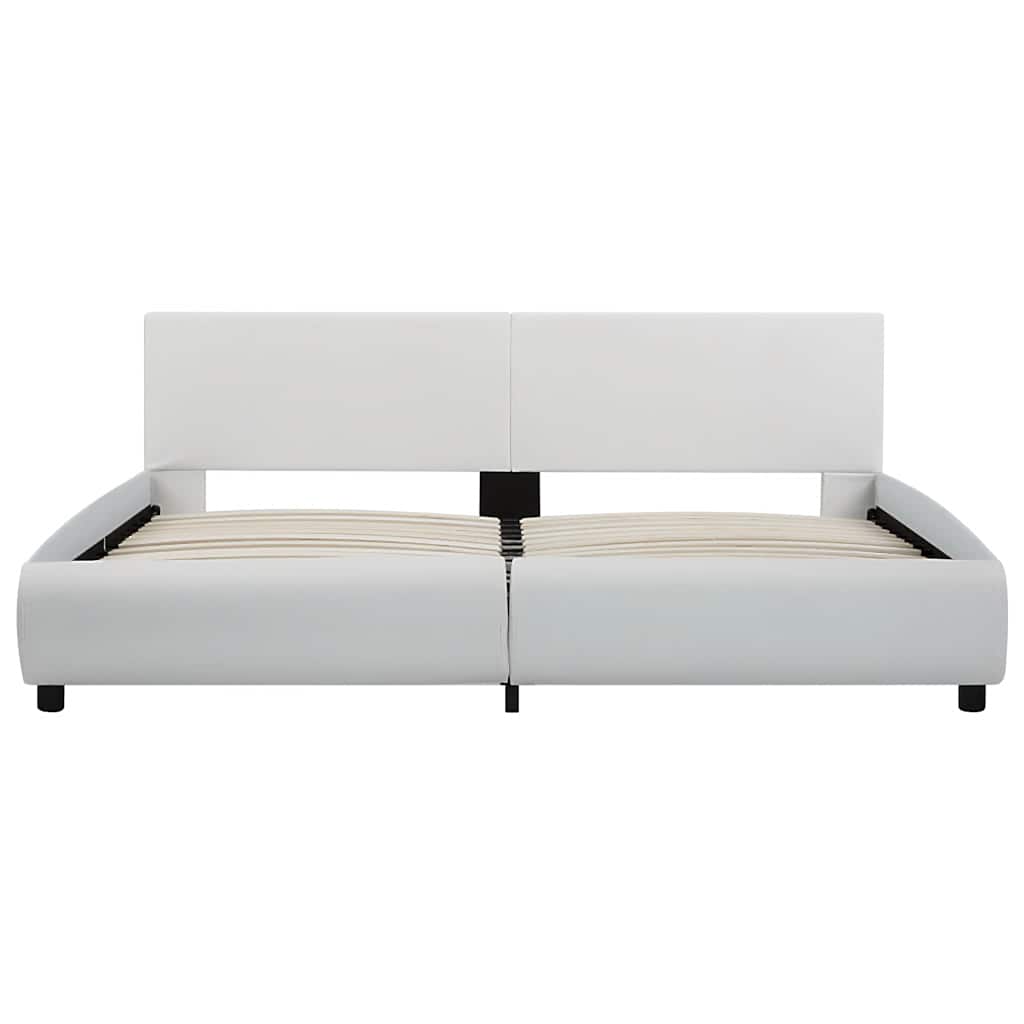 Cadre de lit avec LED sans matelas blanc 180x200 cm - XIOS
