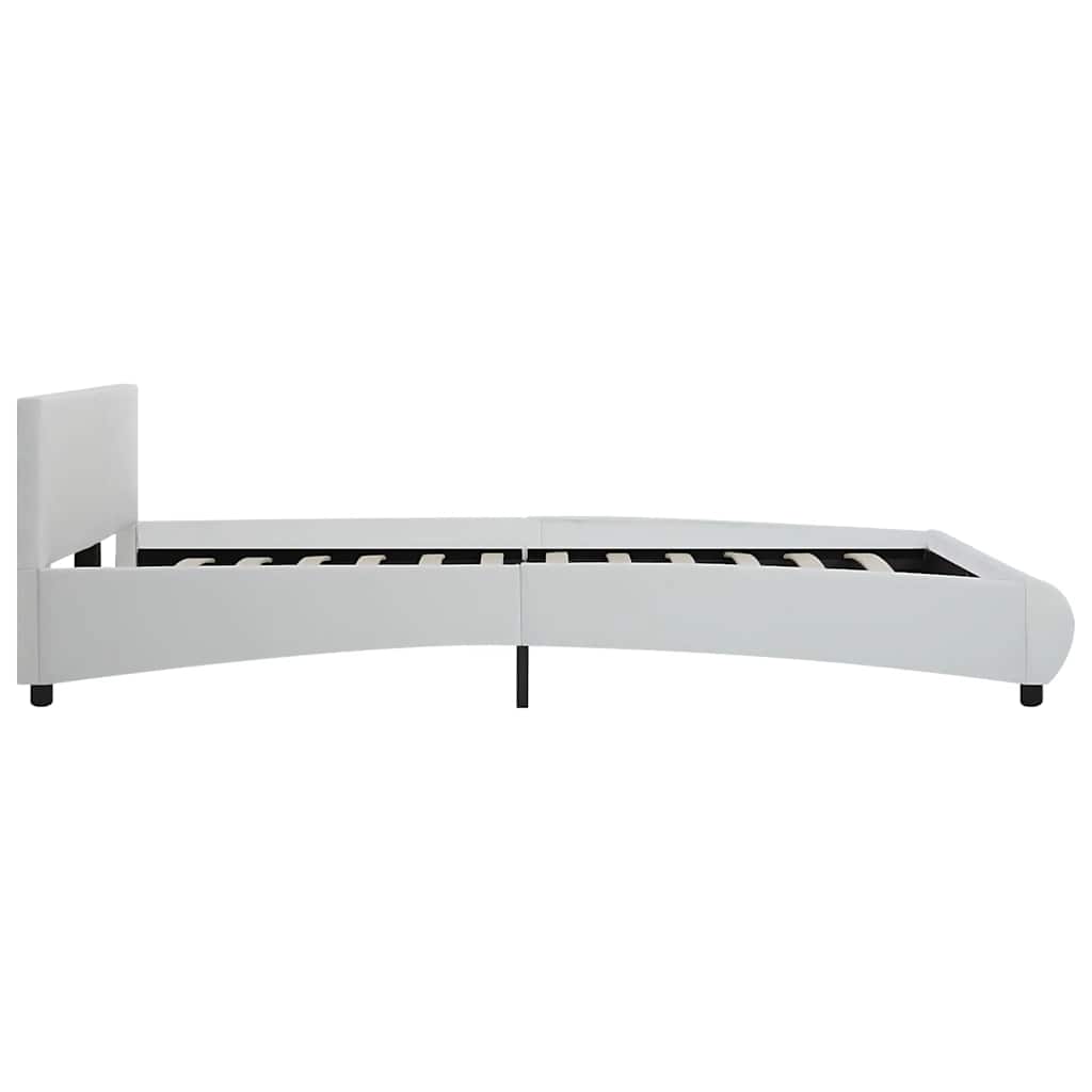 Cadre de lit avec LED sans matelas blanc 180x200 cm - XIOS