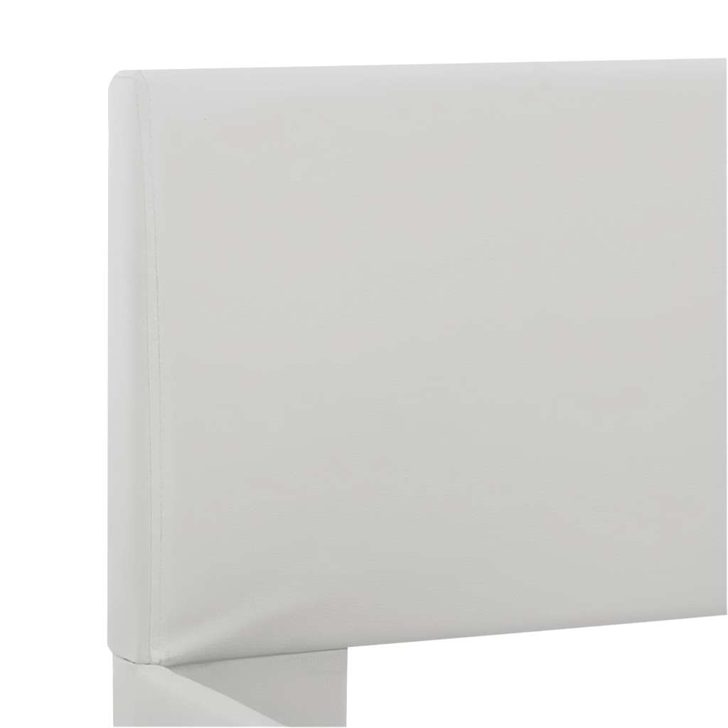 Cadre de lit avec LED sans matelas blanc 180x200 cm