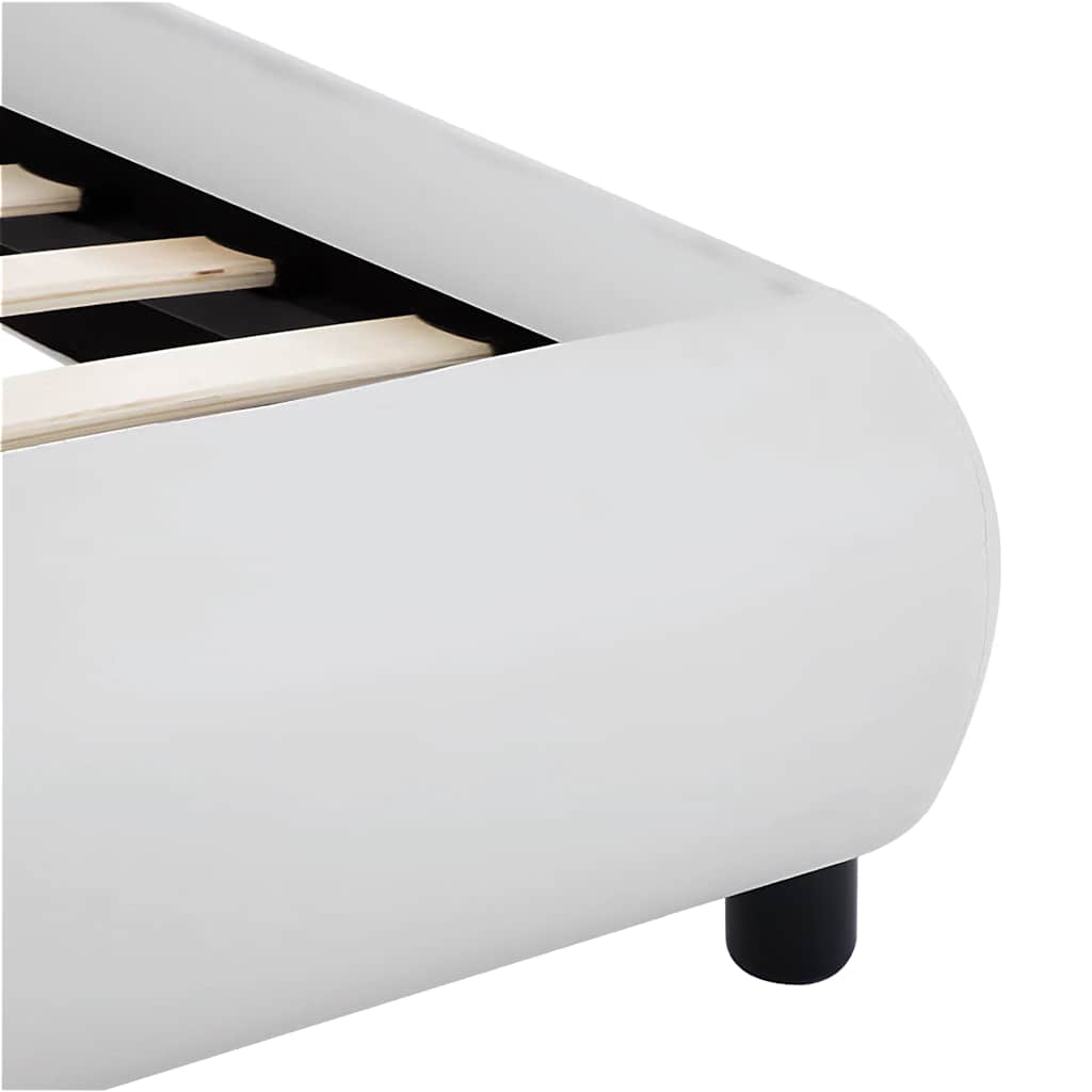 Cadre de lit avec LED sans matelas blanc 180x200 cm - XIOS