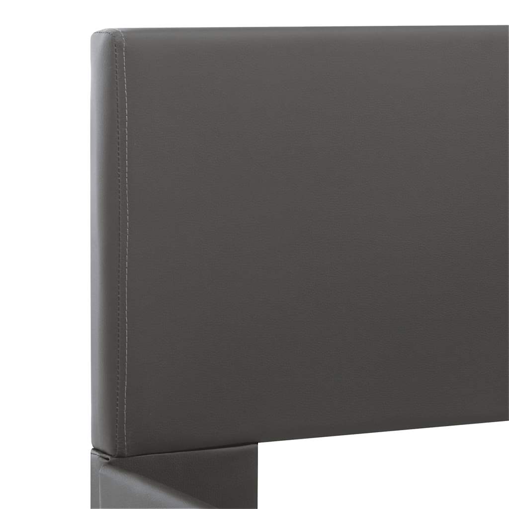Cadre de lit avec LED Gris Similicuir 120 x 200 cm - XIOS