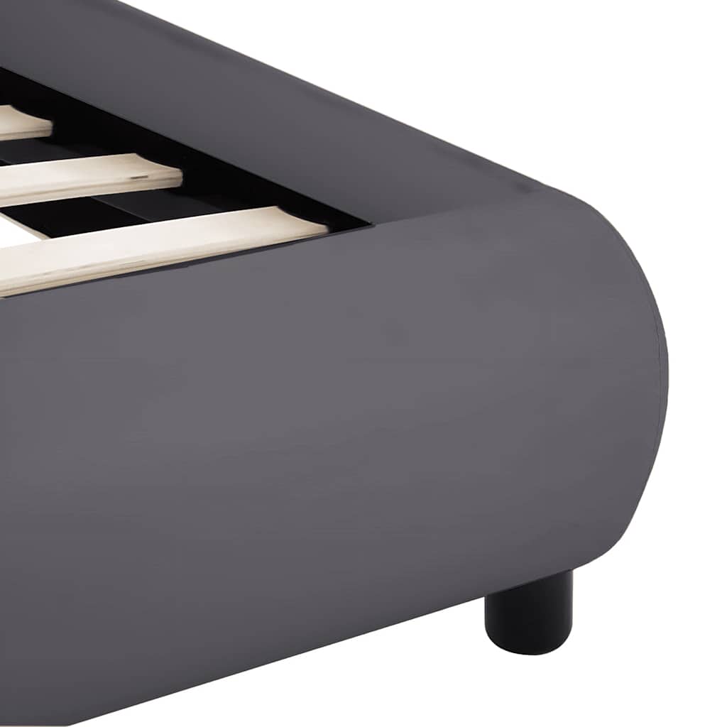 Cadre de lit avec LED sans matelas Gris Similicuir 180x200 cm - XIOS