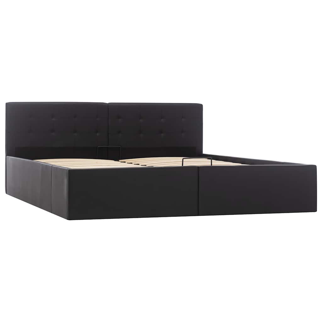Cadre de lit avec rangement hydraulique Similicuir 160x200 cm - XIOS