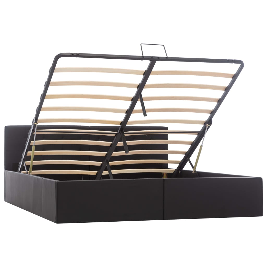 Cadre de lit avec rangement hydraulique Similicuir 160x200 cm - XIOS