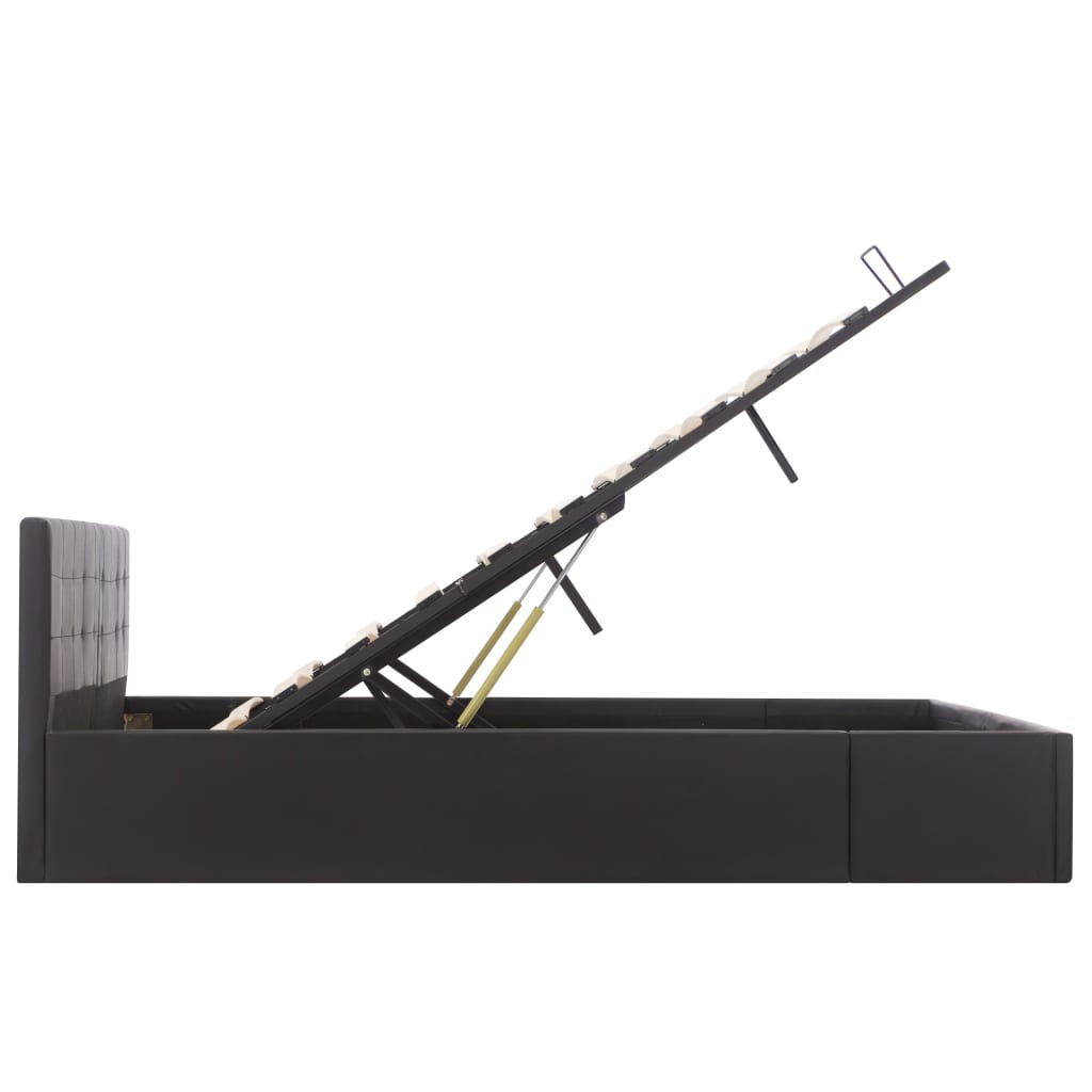 Cadre de lit avec rangement hydraulique Similicuir 160x200 cm - XIOS