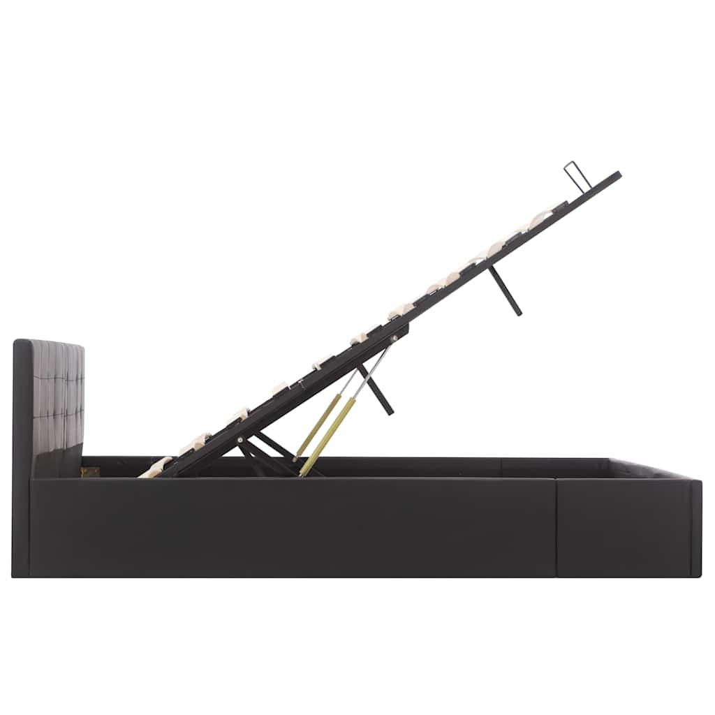 Cadre de lit avec rangement hydraulique Similicuir 160x200 cm - XIOS