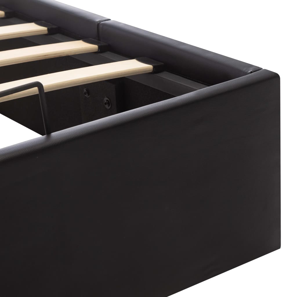 Cadre de lit avec rangement hydraulique Similicuir 160x200 cm - XIOS