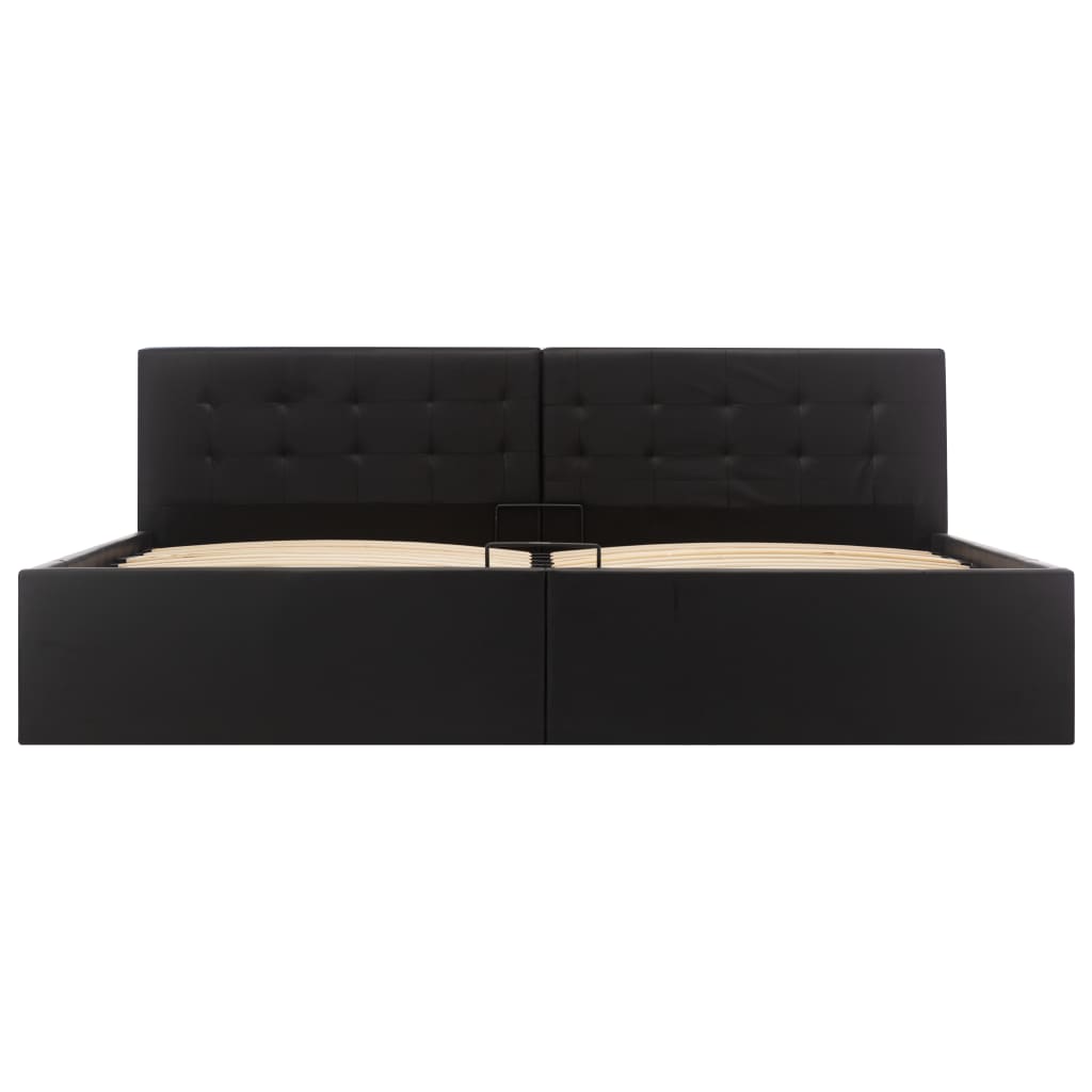 Cadre de lit avec rangement hydraulique Similicuir 180x200 cm - XIOS