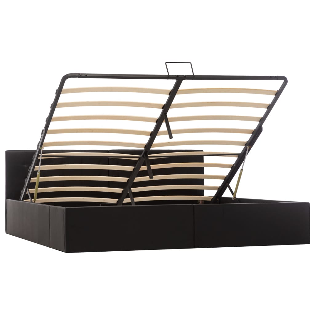 Cadre de lit avec rangement hydraulique Similicuir 180x200 cm - XIOS