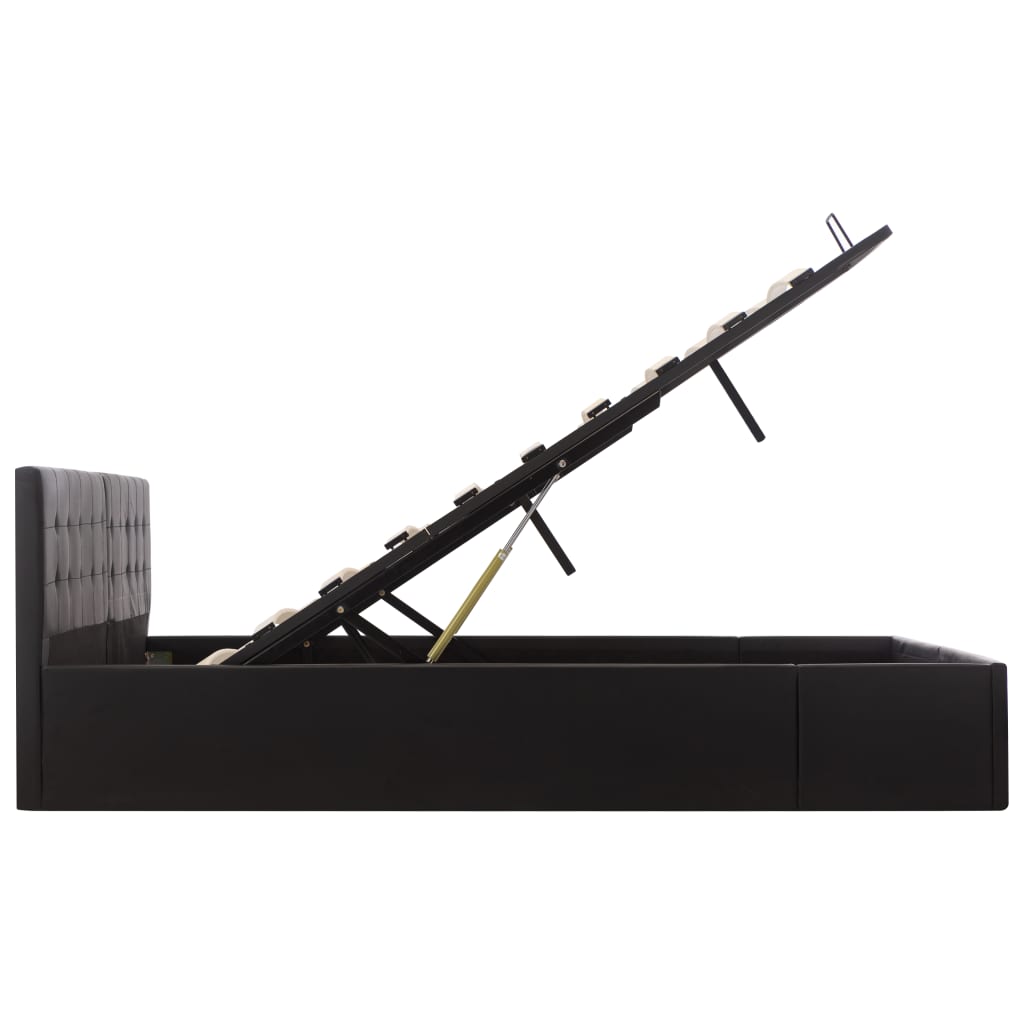 Cadre de lit avec rangement hydraulique Similicuir 180x200 cm - XIOS