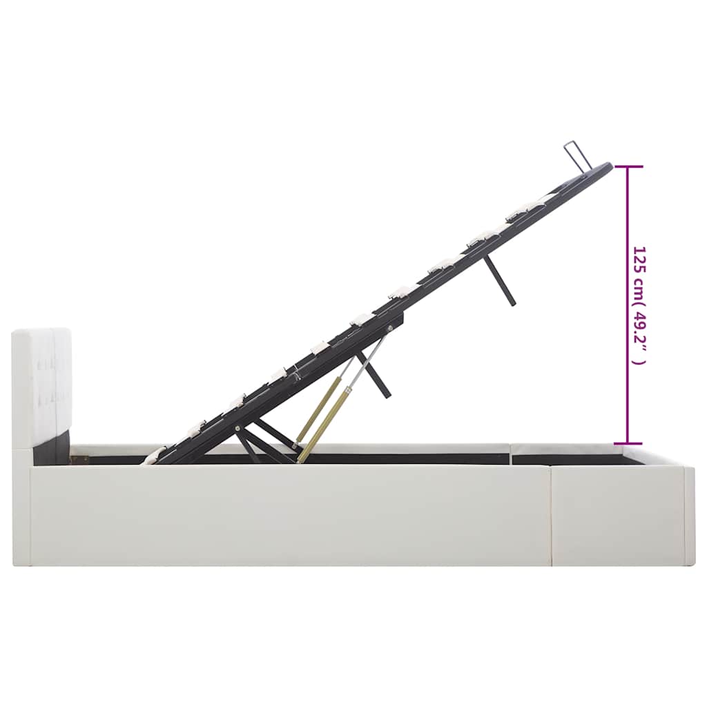 Cadre de lit à rangement hydraulique sans matelas 120x200 cm - XIOS