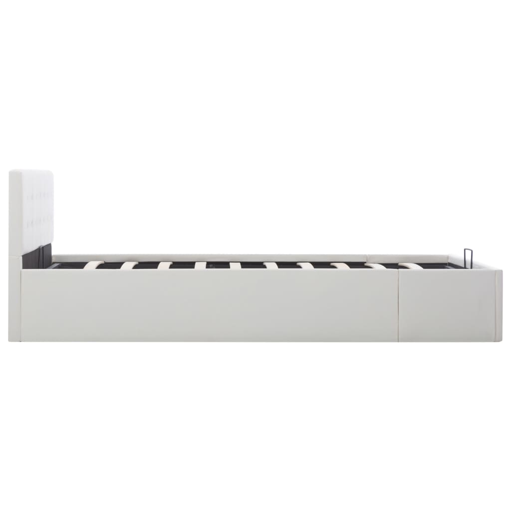 Cadre de lit avec rangement hydraulique 140x200 cm similicuir - XIOS