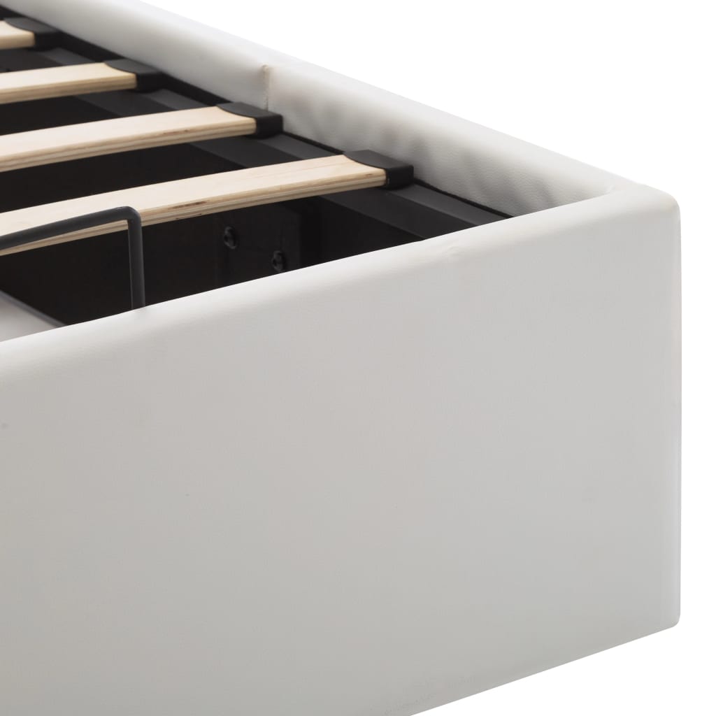 Cadre de lit avec rangement hydraulique 140x200 cm similicuir - XIOS