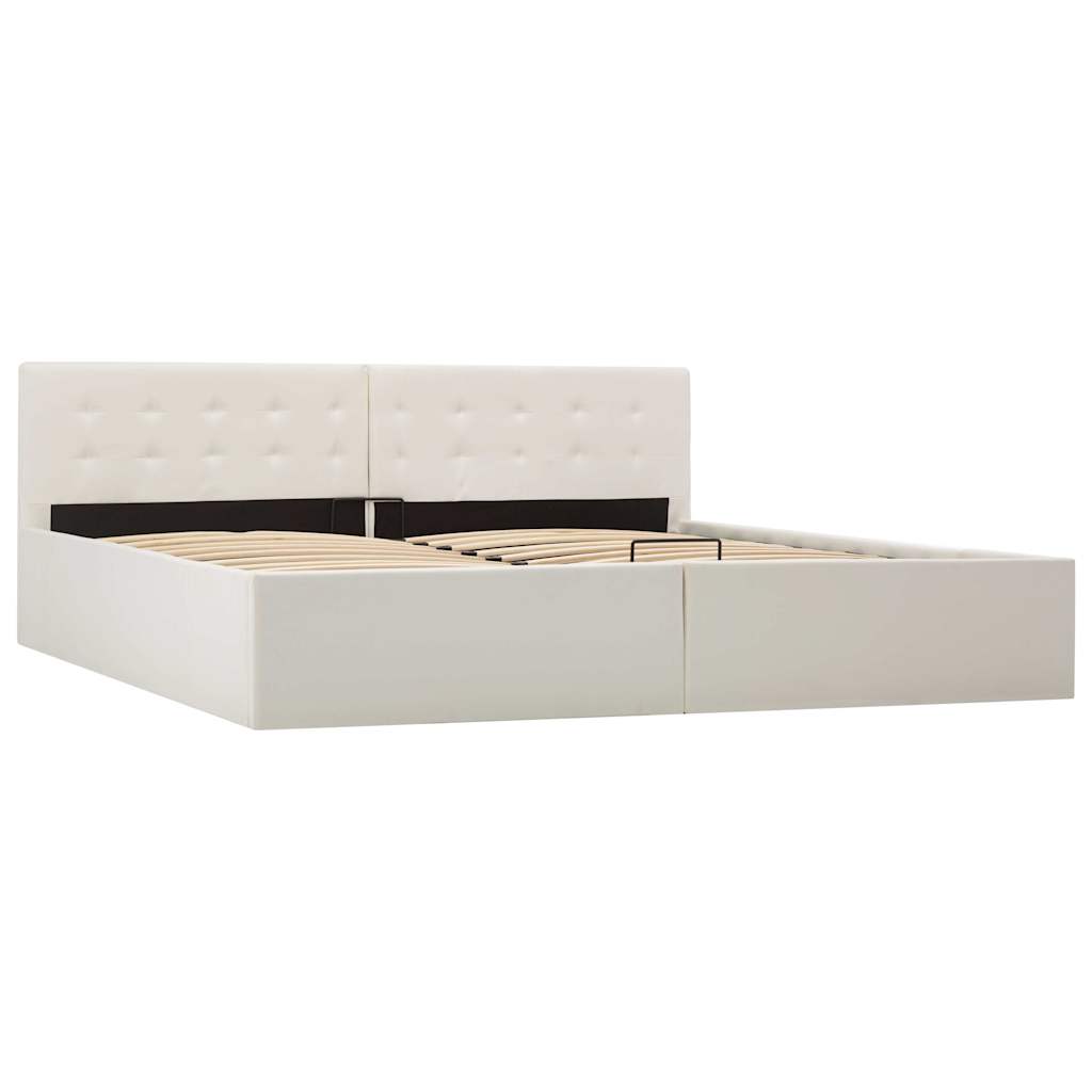 Cadre de lit avec rangement hydraulique 180x200 cm similicuir - XIOS