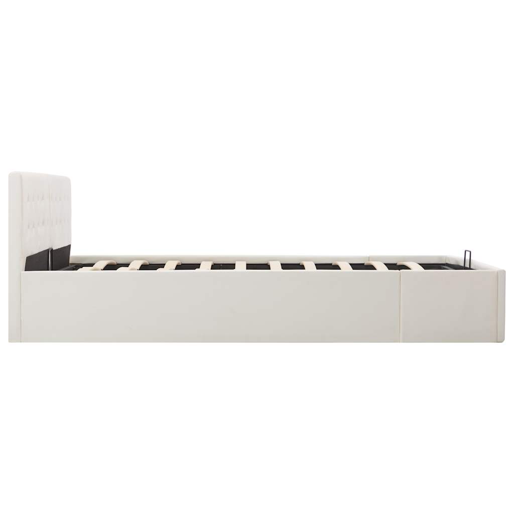 Cadre de lit avec rangement hydraulique 180x200 cm similicuir - XIOS