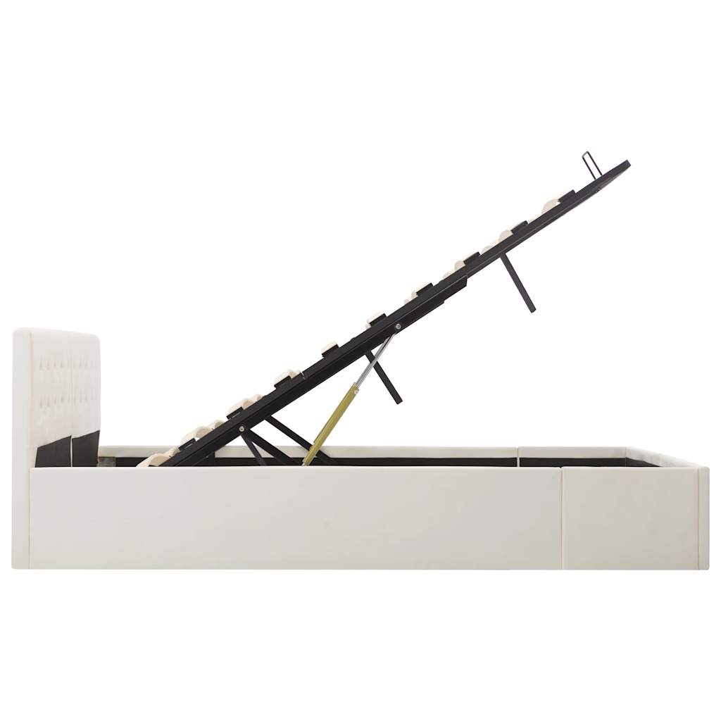 Cadre de lit avec rangement hydraulique 180x200 cm similicuir - XIOS