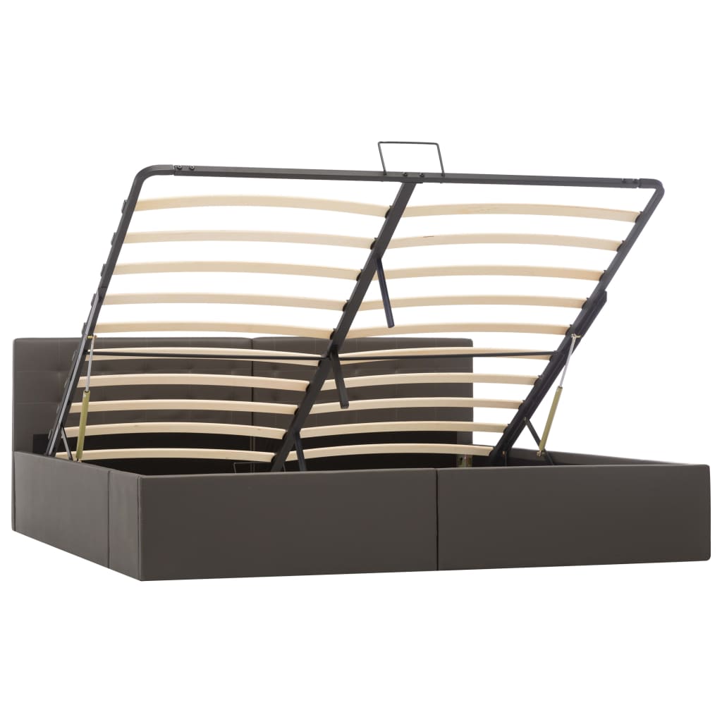 Cadre de lit avec rangement hydraulique Similicuir 180x200 cm - XIOS
