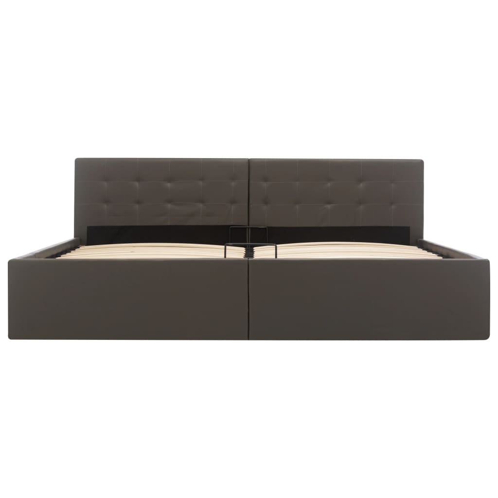 Cadre de lit avec rangement hydraulique Similicuir 180x200 cm - XIOS