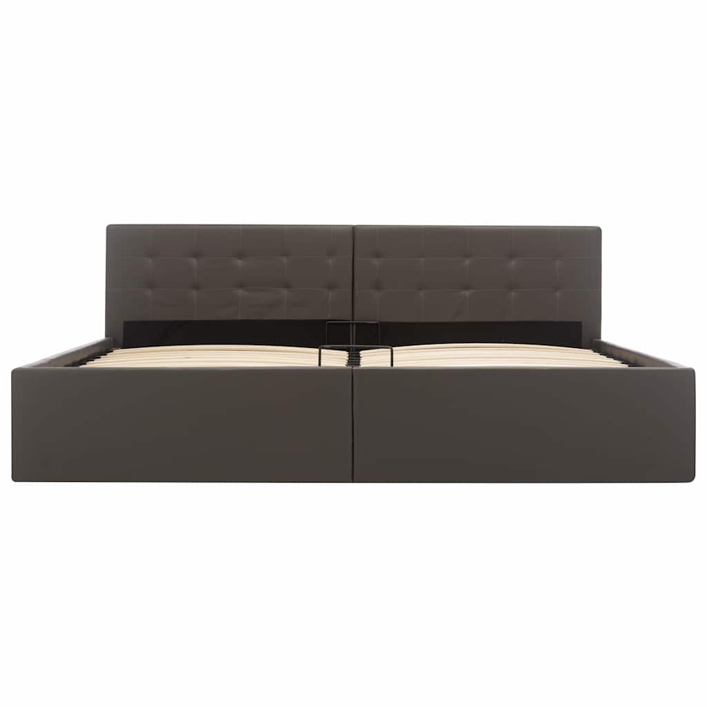 Cadre de lit avec rangement hydraulique Similicuir 180x200 cm