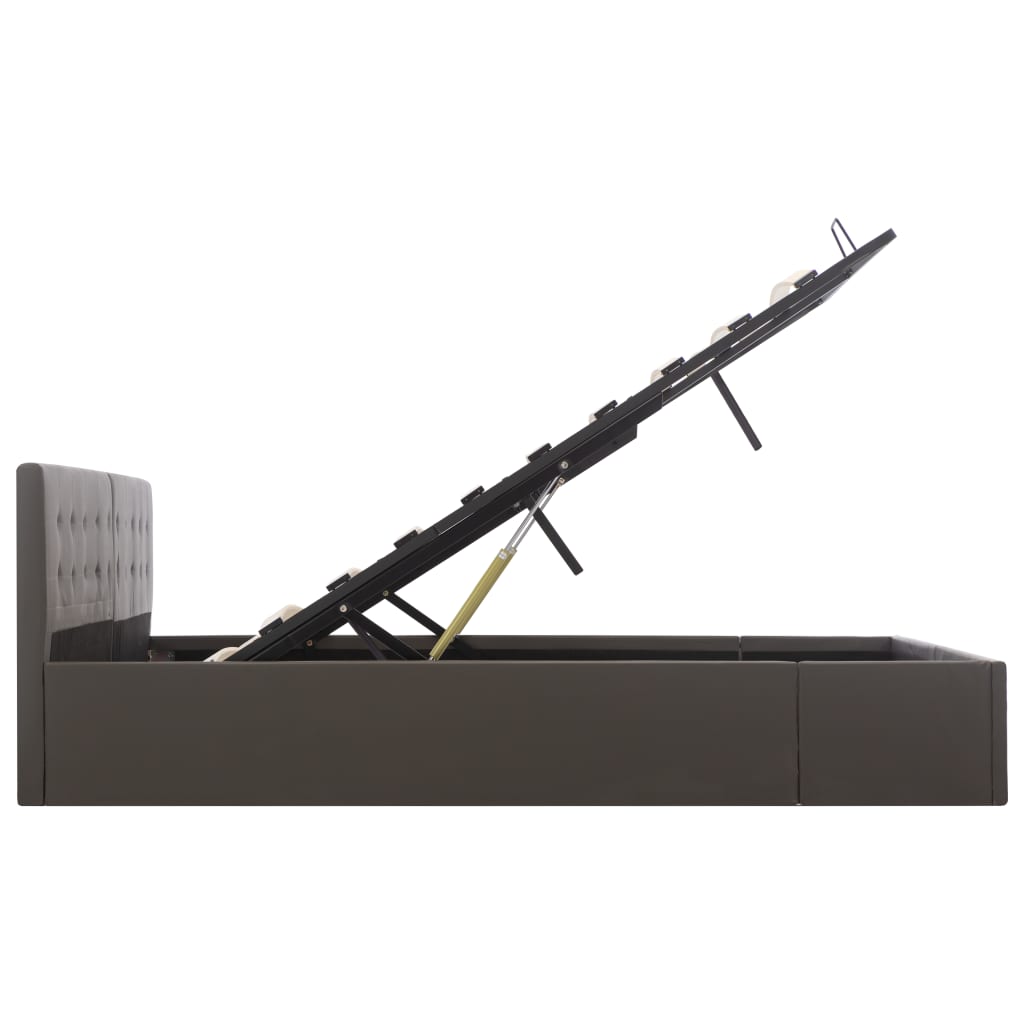 Cadre de lit avec rangement hydraulique Similicuir 180x200 cm - XIOS