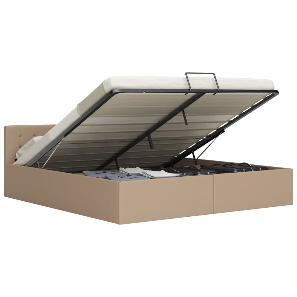 Cadre de lit avec rangement hydraulique Similicuir 160x200 cm - XIOS