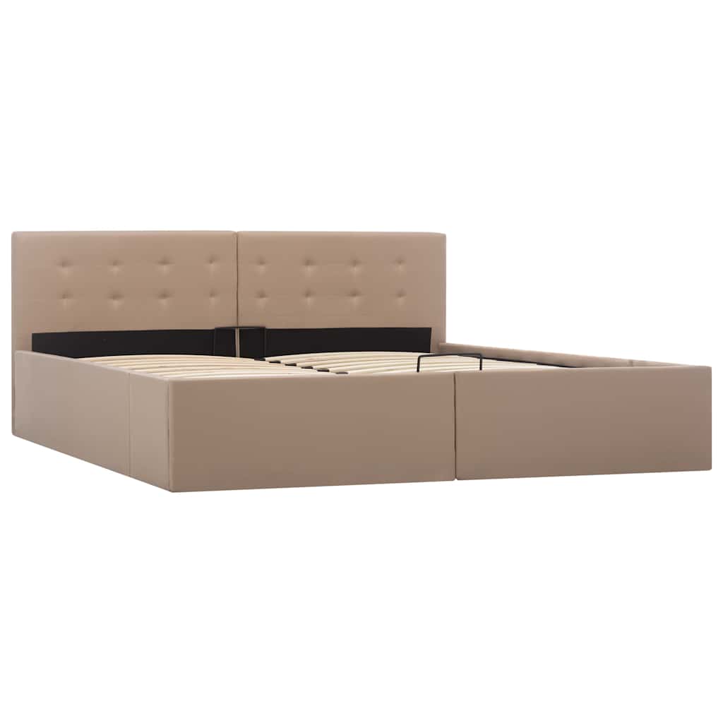 Cadre de lit avec rangement hydraulique Similicuir 160x200 cm - XIOS
