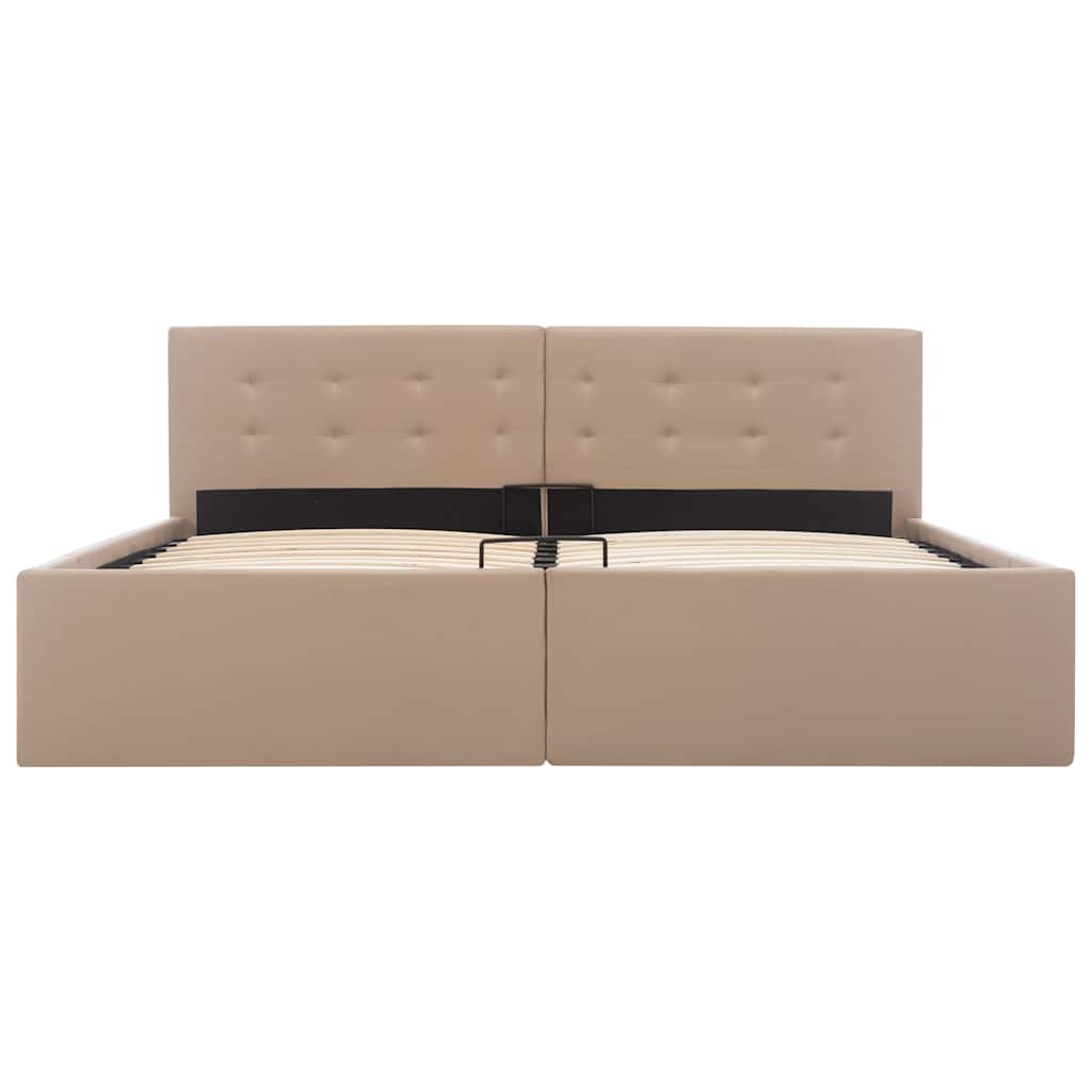Cadre de lit avec rangement hydraulique Similicuir 160x200 cm - XIOS