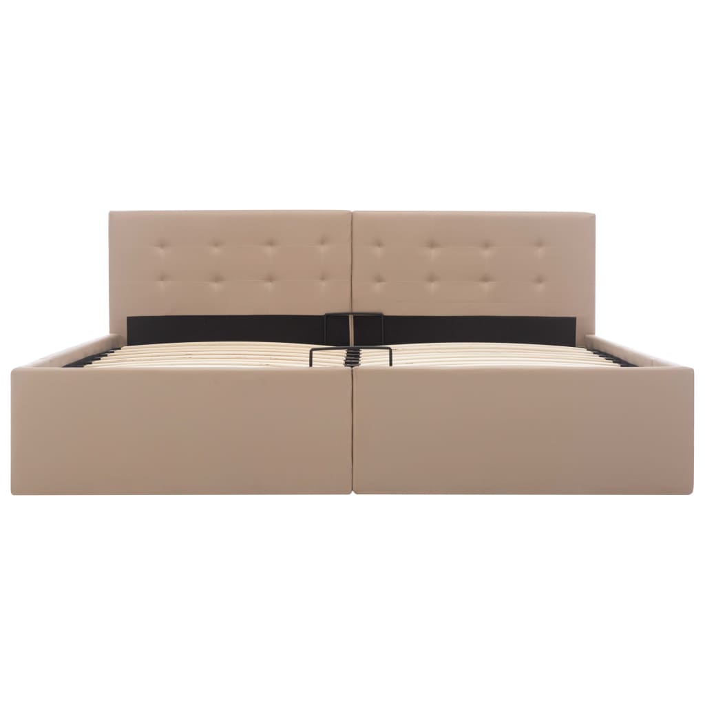 Cadre de lit avec rangement hydraulique Similicuir 160x200 cm - XIOS