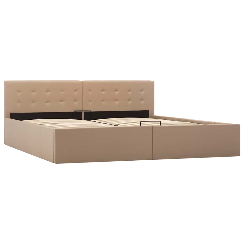 Cadre de lit avec rangement hydraulique Similicuir 180x200 cm