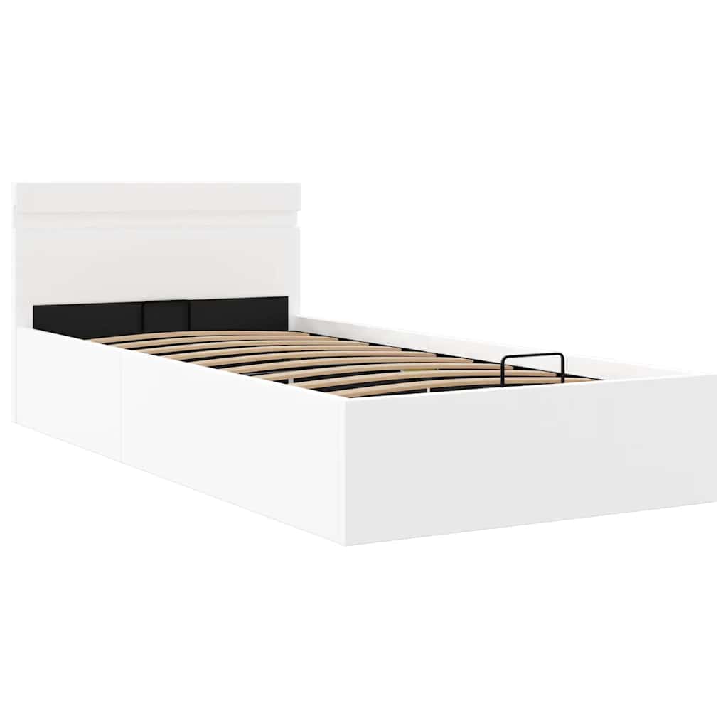 Cadre de lit à rangement hydraulique sans matelas avec LED - XIOS